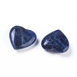 Sodalite Natural Sodalite Heart Love Stone, Pocket Palm Stone for Reiki Balancing, 20x20x7mm