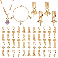 Золотой 48 шт. 4 стиль 304 колышки для чашек из нержавеющей стали, золотые, 8x4~7 мм, отверстие : 5.5x2.5 мм, штифты : 0.6 мм, 12 шт / стиль