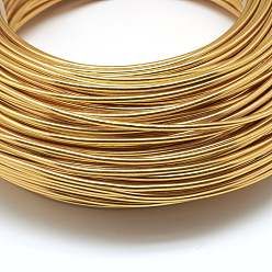 Goldenrod Round Aluminum Wire, Bendable Metal Craft Wire, Flexible Craft Wire, for Beading Jewelry Doll Craft Making, Goldenrod, 12 Gauge, 2.0mm, 55m/500g(180.4 Feet/500g)
