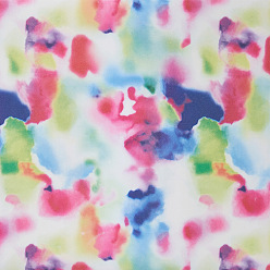 Mixed Color TPU Heat Transfer Film, for Garment Accessories, Rectangle with Leopard Print Pattern, Mixed Color, 305x250mm