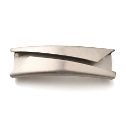 Matte Stainless Steel Color 304 из нержавеющей стали бусы, прямоугольные, матовый цвет нержавеющей стали, 11.5x40.5x8.5 мм, отверстие : 10.5x3.5 мм