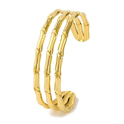 Золотой Ионное покрытие (IP) 304 браслеты-манжеты из нержавеющей стали для женщин, золотые, внутренний диаметр: 2-1/2x2 дюйм (6.2x5.2 см)