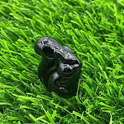 Обсидиан Резная статуя белки из натурального красного дерева, обсидиана, украшение дома, Статуэтки по фен-шуй для украшения домашнего офиса, 30 мм