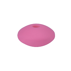 Фламинго Плоские круглые бусины из пищевого силикона., фламинго, 12x12 мм