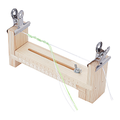 Кукурузный Шелк Набор инструментов для фиксации вязания деревянной веревки, инструменты для плетения браслетов, цвет колоса кукурузы, 4.75~9x5.15~21.5x3.25~4.6 см