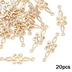 Light Gold 20Шармы из сплава шт., цветок ссылки, золотой свет, 29x9 мм