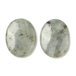 Лабрадорита Натуральный камень лабрадорит для лечения беспокойства, овальный камень большого пальца, 45x34~35x7~8.5 мм