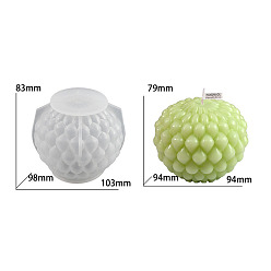 Белый Силиконовые формы для свечей своими руками, для изготовления свечей, белые, 103x89x83 мм