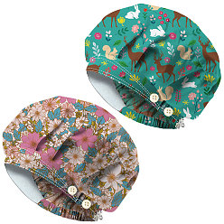 Mixed Shapes 2 шт. 2 стили хлопковые регулируемые набивные шапки с принтом рабочие кепки для женщин и мужчин, с кнопкой, разнообразные, 600x600 мм, 1 шт / стиль