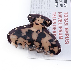 Сэнди Коричневый Заколки для волос из пвх, аксессуары для волос для женщин и девочек, песчаный коричневый, 85x50x48 мм