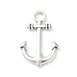 Античное Серебро Сплавочные подвески тибетского стиля, якорь очарование, античное серебро, 38x24.5x2.5 мм, отверстие : 5 мм, Около 151 шт / 500 г
