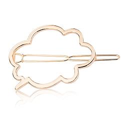 Золотой Сплав зажимами волос, облако, аксессуары для волос для женщин и девочек, золотые, 48x37x13 мм