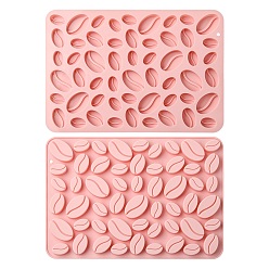 Pink 1Pcs Sizes Coffee Bean Silicone Molds, Pink, 21.3×30.6×1.4cm