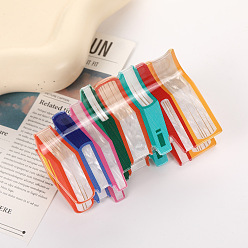 Сэнди Коричневый Акриловые коготь заколки, аксессуары для волос для женщин и девочек, книга, песчаный коричневый, 100 мм