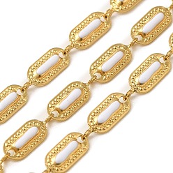 Белый 304 из нержавеющей стали звено цепи, с эмалью и бумажным картоном, ионное покрытие (ip), белые, 12x4.5x1.5 мм