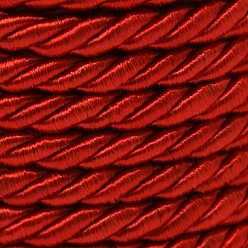 Red Twisted Nylon Thread, Red, 5mm, about 18~19yards/roll(16.4m~17.3m/roll)