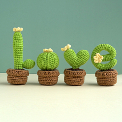 Зеленый газон Набор для вязания крючком украшения для куклы своими руками, включая хлопковую нить, игла для вязания крючком, вязаная игла, фиксирующий маркер стежка, зеленый газон, 11 см