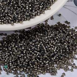 (RR650) Dyed Rustic Gray Silverlined Alabaster MIYUKI Round Rocailles Beads, Japanese Seed Beads, 15/0, (RR650) Dyed Rustic Gray Silverlined Alabaster, 1.5mm, Hole: 0.7mm, about 250000pcs/pound