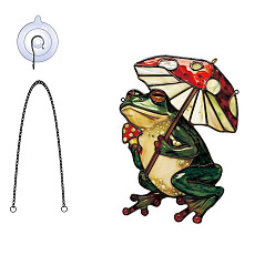 Зеленый Акриловый кулон украшение, с железной цепью и крюком, зелёные, 203x145 мм