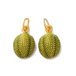Durian Подвески из эмали и сплава, с целью перехода в кольце, без кадмия, без никеля и без свинца, матовый золотой цвет, дуриан, 15.5x10x6 мм, отверстие : 5 мм