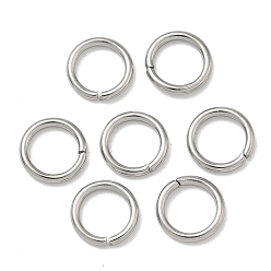 Нержавеющая Сталь Цвет Устойчивы к потускнению 304 открытые соединительные кольца из нержавеющей стали, круглые, цвет нержавеющей стали, 18 датчик, 7x1 мм, внутренний диаметр: 5 мм