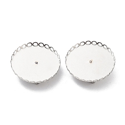 Нержавеющая Сталь Цвет Не тускнеет 304 основа для броши из нержавеющей стали, круглые, цвет нержавеющей стали, 31x2.5 мм, лоток : 30.5 мм