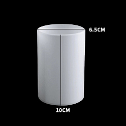 Белый Колонка diy силиконовые формы для свечей, формы для литья смолы, для уф-смолы, изготовление ювелирных изделий из эпоксидной смолы, белые, 6.5x10 см