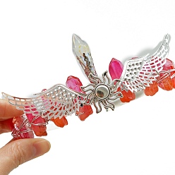 Другие Кварцы Натуральные гальванические кварцевые резинки для волос, крылья с солнечными коронами-резинками для волос для женщин и девочек, 350x150 мм