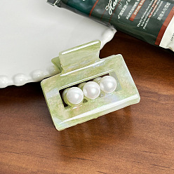 Бледно-Зеленый Заколки для волос в форме когтей из ацетата целлюлозы, аксессуары для волос для женщин и девочек, бледно-зеленый, 52x42x44 мм