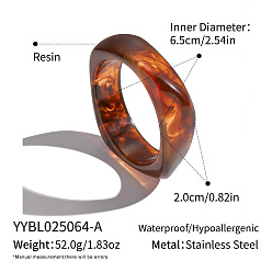 Седло Коричневый Винтажные браслеты из смолы для женщин, самородки, седло коричневый, внутренний диаметр: 2.13 дюйм (5.4 см)