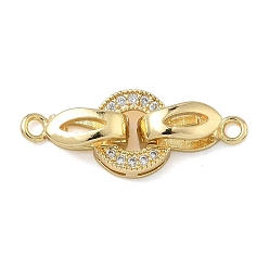 Настоящее золото 18K Кольцо латунное микропаве прозрачный кубический цирконий застежки-защелки, без кадмия и без свинца, долговечный, стойки покрытие, реальный 18 k позолоченный, 27 мм