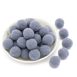 Светлый Стально-синий Полиэстеровый мяч, аксессуары для костюма, аксессуары, круглые, светло-стальной синий, 25 мм, 36 шт / пакет