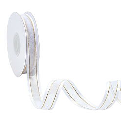 Белый 1 рулонная полиэфирная лента, для пошива одежды из ткани аксессуары, белые, 5/8 дюйм (16 мм), около 24.06 ярдов (22 м) / комплект