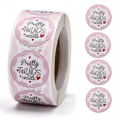 Слово Рождественские наклейки, самоклеящиеся бумажные наклейки, для партии, декоративные подарки, слово, 25 мм, о 500 шт / рулон