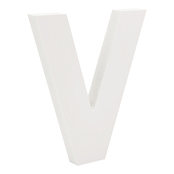 Letter V Деревянные буквы орнаменты, для diy craft, домашнего декора, letter.v, V: 151x130x15 мм