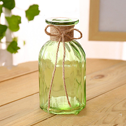 Желто-Зеленый Стеклянные вазы, плантатор для гидропонных растений, украшения для домашнего экрана, колонка, желто-зеленый, 140 мм, внутренний диаметр: 50 мм