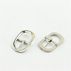 Платина Регулятор пряжки из цинкового сплава, многоцелевые петли для лямок, аксессуары для багажного ремня, платина, 32x20 мм, внутренний диаметр: 15 мм