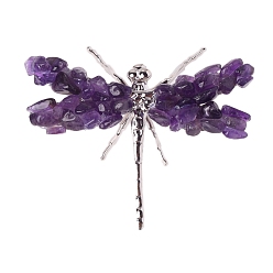 Amethyst Natural Amethyst Dragonfly Display Decorations, Animal Crafts for Table Decor Home Decor, 100x80mm