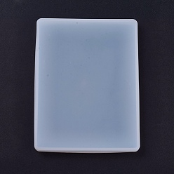 White Silicone Molds, Resin Casting Molds, For UV Resin, Epoxy Resin Jewelry Making, Rectangle, White, 205x155x12mm, Inner: 198x148mm