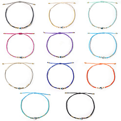 (52) Непрозрачная лаванда Браслеты из бисера и бусин из богемского стекла, ювелирные изделия из смолы от сглаза для женщин, разноцветные, внутренний диаметр: 11 дюйм (28 см)