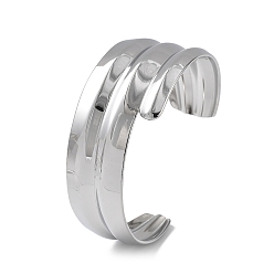 Нержавеющая Сталь Цвет 304 женские браслеты-манжеты из нержавеющей стали, цвет нержавеющей стали, внутренний диаметр: 2-1/2 дюйм (6.3 см)