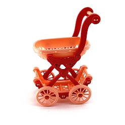 Красный Мини-стул тележка/стулья, аксессуары для домашнего кукольного домика с микро-ландшафтом, красные, 90x60x134 мм
