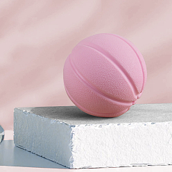 Pink Tpr резиновая собака iq угощение мини-баскетбол, интерактивный дозатор корма для животных, собака жует игрушечный мячик, розовые, 8 мм