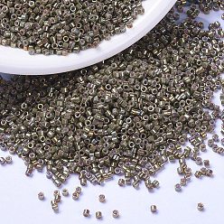 (DB1011) Металлический Пыльно-розовато-лиловый Золотой Ирис Бусины miyuki delica, цилиндр, японский бисер, 11/0, (db 1011) металлический пыльно-лилово-золотой ирис, 1.3x1.6 мм, Отверстие: 0.8 мм, о 2000 шт / бутылка, 10 г / бутылка