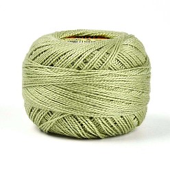 Желто-Зеленый Плетеный полиэфирный корд, для изготовления ювелирных изделий, круглые, желто-зеленый, 0.5~1 мм, около 63~64 м / рулон, 10 рулонов / набор