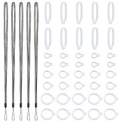 (52) Непрозрачная лаванда Резиновые талреп ремни, с силиконовой подвеской, разноцветные