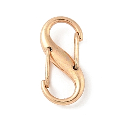 Light Gold Застежки-карабин с пружиной из сплава и железа с двумя S-образными застежками, быстрые ссылки, Карабины для скалолазания для женщин и мужчин для кемпинга и рыбалки, золотой свет, 25x12x6.5 мм