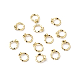 Настоящее золото 18K Латунная бусина, для подвесных планок, без кадмия и без свинца, стойки покрытие, долговечный, реальный 18 k позолоченный, 8.5x7.5x4 мм, отверстие : 5 мм