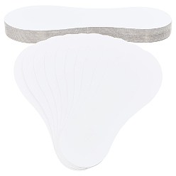 White 20Pcs Paper Invisible Boat Sock Inserts, Socks Liner Board, White, 210x86x1mm