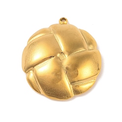 Настоящее золото 18K Ионное покрытие (ip) 304 подвески из нержавеющей стали, полукруглые прелести, реальный 18 k позолоченный, 24.5x22.5x5.5 мм, отверстие : 1.4 мм